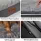 Orthopedic Dog Beds for Extra Large Dogs, Memory Foam Dog Couch Beds with Comfy Bolster, Waterproof Dogs Beds XLarge, Removable Washable Cover and Nonskid Bottom (X-Large, Dark Grey)