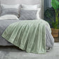 Cozy Bliss Faux Fur Throw Blanket for Couch, Cozy Soft Plush Thick Winter Blanket for Sofa Bedroom Living Room, 60 * 80 Inches Green