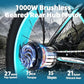 Electric Bike for Adults，26" x 4" Fat Tire Ebike，28MPH 1000W Motor Peak Power 2000W Electric Bicycles，48V 15AH Removable Battery，21 Speed Mountain Snow Beach E Bike
