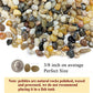 5 lbs Polished Pebbles, 3/8 Inch Pea Gravel for Plants, Decorative Stones River Rocks for Succulent Soil Cover, Cactus, Aquarium, Vase and Outdoor Garden Landscaping