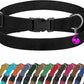 Breakaway Cat Collar Leather with Removable Bell - 13 Colors Available - Soft Adjustable Girl Boy Safety Lightweight Pet Kitten Collars Pink Brown Blue Green Red Orange Black (Black)