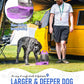 77oz Dog Travel Water Bottle, Large Portable Dog Water Bowl Dispenser, Leakproof Pet Drinking Bottle Dispenser for Hiking Camping Walking Travelling Beach Car Trips, No Spill, BPA Free,Purple