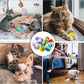 BLMHTWO 12PCS Rainbow Cat Toys, EVA Foam Balls 1.65inch Lightweight Colorful Interactive Pet Balls for Cats, Kittens, Puppy (6 Colors)