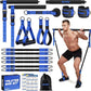 Pilates Bar Kit with Resistance Bands for Working Out, 210lbs Heavy Resistance Bands with Handles, Pilates Equipment with Resistance Band Bar for Men Women, at Home Gym Full Body Workout Equipment