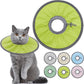 Lightweight Cat Cone Collar Soft, Soft Comfortable Cat Recovery Collar After Surgery, Elizabethan E Collar for Cats, Cone for Cats to Stop Licking (Water Green, Medium)
