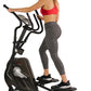 Sunny Health & Fitness Elliptical Trainer Machine w/Built-in Pulse Sensor, Low Impact Cardio Exerciser & Full-Body Cross Training for Home, Optional Free SunnyFit App Link & Electric w/300LB Load