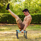 Strength Training Parallettes I-Sit Push Up Bars, Pushup Handles Calisthenics Equipment for Home Workout, Anti-slip Gymnastics Bars, Handstand & Dip Bar for Outdoor Exercise
