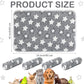 Reginary 4 Pcs Waterproof Guinea Pig Blankets Washable Small Animal Fleece Bedding Absorbent Guinea Pig Cage Liners Reusable Pet Pee Pad Sleep Mat for Hamster Ferret (Gray Star,24 x 16 Inch)