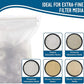 Media Bags for Aquarium - Extra Fine Mesh Bag - 10 PCS Fine Mesh Reusable Nylon Net Filter Bags with Plastic Zipper for Extra Fine Resins Filter, 7.9 x 5.5 Inch