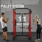 Mikolo Power Cage, Power Rack with Cable Crossover and Dual Independent Pulley System, 2200 Pounds Capacity Workout Cage with More Training Attachments, Squat Rack for Home Gym, PC07 Versions