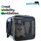 petisfam Soft Pet Carrier for Large and Medium Cats, 2 Kitties, Small Dogs. Easy to Get Cat in, Great for Cats That Don't Like Carriers (Blue)