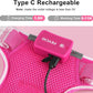 Light Up Dog Harness,Reflective Pet Harness Rechargeable,Led Dog Vest Harness for Night Walking,Adjustable Dog Safety Vest for Small Medium Large Dogs-No Pull,Pink,S