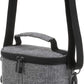 ALLCAMP 2 Bottle Wine Tote Carrier - Insulated Portable Padded Canvas Wine Bag for Travel, BYOB Restaurant, Wine Tasting, Party, Great Christmas Day Gift for Wine Lover，Gray