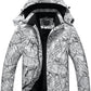 OTU Men's Waterproof Ski Jacket Snowboarding Windbreaker Warm Winter Hooded Mountain Snow Coat