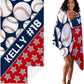 Personalized Beach Towel With Name, Custom Beach Towel with Text, Customized Microfiber Pool Towel, Quick Dry & Absorbent Swim Towel for Adult,Anniversary, Birthday, Summer Holiday,Vacation,Baseball