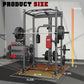 BEKING Power Cage, 2000LBS Power Squat Rack with LAT Pulldown, 2.36" ×2.36" Multi-Functional Squat Cage with Pulley System and More Training Attachments for Home Gym