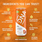 HYDRADNA- Clean Performance Drink, Zero Sugar | For Natural Fuel, Alertness, Boost, Stamina,120 mg Organic Caffeine, Natural Flavors, Zero Sucralose, Clean Ingredients (12 Pack) (12 Pack, Peach)