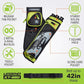 LEGEND XT320 Archery Quivers - Nylon Hip Quivers with 3 Arrow Tube Cases for Target Shooting - Adjustable Waist Belt, T-Slot, Storage Compartments for Accessories, Gear, Tools, Release Tab, Score Card