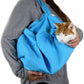 Cozy Comfort Carrier - X-Large Light Blue Cat Carrier and Cat Restraint Bag for Medication Administration, Grooming, Vet Visits, Dental Care, and Nail Trimming
