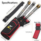 SUNYA X510 Field & Competition Hip Arrow Quiver | 3-Slot Noise-Free Archery Quiver with Sturdy Storage System (42x18cm)