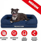 The Dog’s Bed, Med Blue Denim 30x23.5, Memory Foam, Pain Relief: Arthritis, Hip & Elbow Dysplasia, Post Surgery, Lameness, Supportive, Calming, Waterproof Washable Cover, Veterinary Approved
