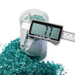 TWINKLING High Luster Crushed Glass Glitter, Broken Glass, Fire Glass Gems Chips for Fire Pit, DIY Resin Art, Epoxy Crafts, Geode Painting, Aquarium Decoration, 6-9mm(370g/13oz.) (Turquoise)