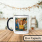 Personalized Coffee Mug, Custom Photo Caricature Gift, Funny Customized Coffee Gift for Men & Women, Custom Mugs with Pictures, Black 11oz Customized Fathers Day Mug