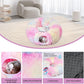 Odoland Cat Tunnels Bed with 20 Cat Toys for Indoor Cats, Plush Cat Couch Tunnel Bed for Kitten, Cat Cave Donut Tunnel - Detachable Soft Cat Bed and Variety Kitty Toy Set, Pink