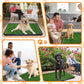 LOOBANI 41x26.8in Large Dog Grass Potty Tray - Dog Litter Box with 2-Pack Replacement Artificial Grass Puppy Training Pads - Potty Tray for Balcony Apartment Indoor Outdoor Use