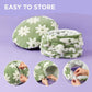 Lesure Cat Tunnel Bed for Indoor Cats - Cute Cat Donut Tunnel Toys for Small Large Cats with Washable Circle Cushion, Round Pet Peekaboo Cave Toy for Kitten/Puppy/Rabbit, Standard Green