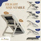 Dog Steps for Bed & Couch 2-in-1 Dog Stairs/Ramp - Height Adjustable Dog Ramp for Couch 7” - 20” - Pet Stairs, Dog Stairs for Small Dogs - Easy to Move Pet Steps with Landing Platform, Gray