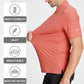 Esabel.C Jacquard Golf Shirts for Men Moisture Wicking Short Sleeve Performance Dry Fit Active Mens Polo Shirts