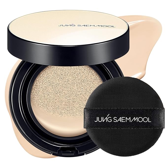 [JUNGSAEMMOOL OFFICIAL] Essential Skin Nuder Cushion (02 Fair Light) | Refill not Included | Natural Finish | SPF50 Broad Spectrum | Makeup Artist Brand | Cream Foundation