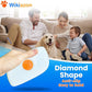 Pet Steam Brush For Cat & Dog - Pets Spray Hair Removal Comb - Cats Indoor Shedding & Grooming Mist Tool - Water Steamer Brushes for Long & Short Haired Dogs - Spritz Defur Comb (Orange)