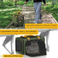PAWZIDEA Expandable Pet Carrier with Wheels, 18X11X11 TSA Airline Approved Cat Carrier w/ID Card for 2 Cats, Small Dog Carrier Car Seat Travel Bag, Max Weight Recommendation 18 lbs，Green