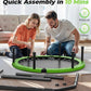 BCAN 40"/48" Foldable Mini Trampoline, Rebounder Trampoline for Adults, U/T Shape Adjustable Foam Handle, Exercise Rebounder for Adults Indoor/Garden Workout, Max Load 330lbs/440lbs