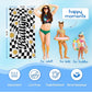 JML Personalized Beach Towel with Name, Custom Flower Beach Towel, Customized Microfiber Pool Towel, Quick Dry & Absorbent Swim Towel for Adult,Mother's Day, Birthday, Summer Holiday,Vacation