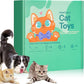 WiseChoice 15-in-1 Cat Toys, Rechargeable Dot Chase Light, Cat Spring Toy, Ball Toys with Bell and Plush Toy, Perfect for Solo or Interactive Gifts for Cats Kitten