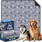 Washable Pee Pads, Puppy Pee Pad for Dogs, 2 Pack Absorbent Reusable Training Dog Pads Pet Puppy Pads, Non-Slip Potty Pads for Whelping, Playpen, Crate, Bed, Grey 48"x48"