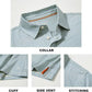 Mens Golf Shirt Moisture Wicking Dry Fit Performance Sport Short Sleeve Striped Golf Polo Shirts for Men