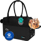 PetAmi Dog Purse Carrier for Small Dogs, Airline Approved Soft Sided Pet Carrier with Pockets, Ventilated Dog Carrying Bag for Puppy Cat, Dog Travel Supplies Bag, Sherpa Bed, Max 12 lbs, Black
