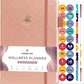 Clever Fox Wellness Planner - Weekly & Daily Health and Wellness Log, Food Journal & Meal Planner Diary for Calorie Counting, Notebook for Medical Condition Tracking, A5-Sized - Rose Gold