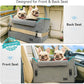 PETSFIT Dog Booster Car Seat for Small/Medium Dogs, Dog Car Seat for Medium Sized Dog with 2 Clip-On Safety Leashes and Patented Buckles, Pet Car Seat with Storage Pockets for Pets Under 45Lbs (Grey)