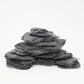 Unocho Natural Slate Stone Rocks Reptile Basking Platform Rock 10LB Fish Tank Rocks for Aquascaping Aquariums Terrariums Paludariums Wargaming Models Miniature Fairy Gardens（2-6 inches）