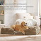 Bedsure XXL Orthopedic Dog Bed for Extra Large Dogs - Washable Giant Dog Cat Bed Waterproof, Comfort Dogs Couch Sofa with Washable Removable Cover, Pet Bed with Nonskid Bottom, Hazel, 52"