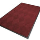 WaterHog Diamond | Commercial-Grade Entrance Mat with Rubber Border – Indoor/Outdoor, Quick Drying, Stain Resistant Door Mat (Red/Black, 3' x 12')