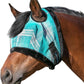Kensington UV Fly Mask with Fleece Trim - Protective Mask with Dual Ear Opening & Forelock Freedom - XLarge, Atlantis