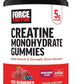Force Factor Creatine Monohydrate Gummies, 5g Dose for Men & Women to Support Muscle, Strength, Recovery, Cognitive Health & Memory, Mixed Berry, 150 Gummies