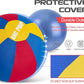 Herding Ball for Dogs Horse & Cover 25" Ball for Horses Large with Hand Pump for Play Horse Toys for Horses Stall, Red and Blue and Yellow