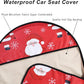Car Seat Cover Protector Front Seats,for Gym Workout,Running,Swimming,Beach and Hiking,Waterproof Sweat Towel Bucket Seat Covers for Cars SUV Trucks (Santa Claus, 1Pcs)